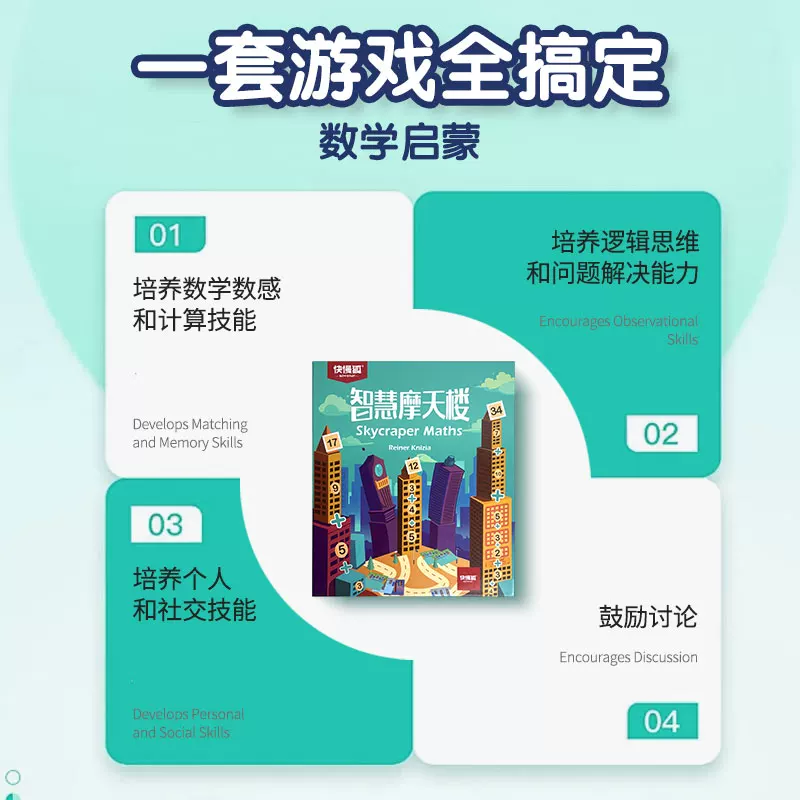 快慢狐 [Skyscrapermath智慧摩天楼培养数学逻辑思维儿童益智玩具3+]