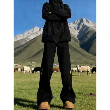 Northeast -40 Degree Cold-Proof Ski Pants for Men, Autumn and Winter Fleece-Lined Assault Pants, Waterproof Outdoor Sports Hiking Pants