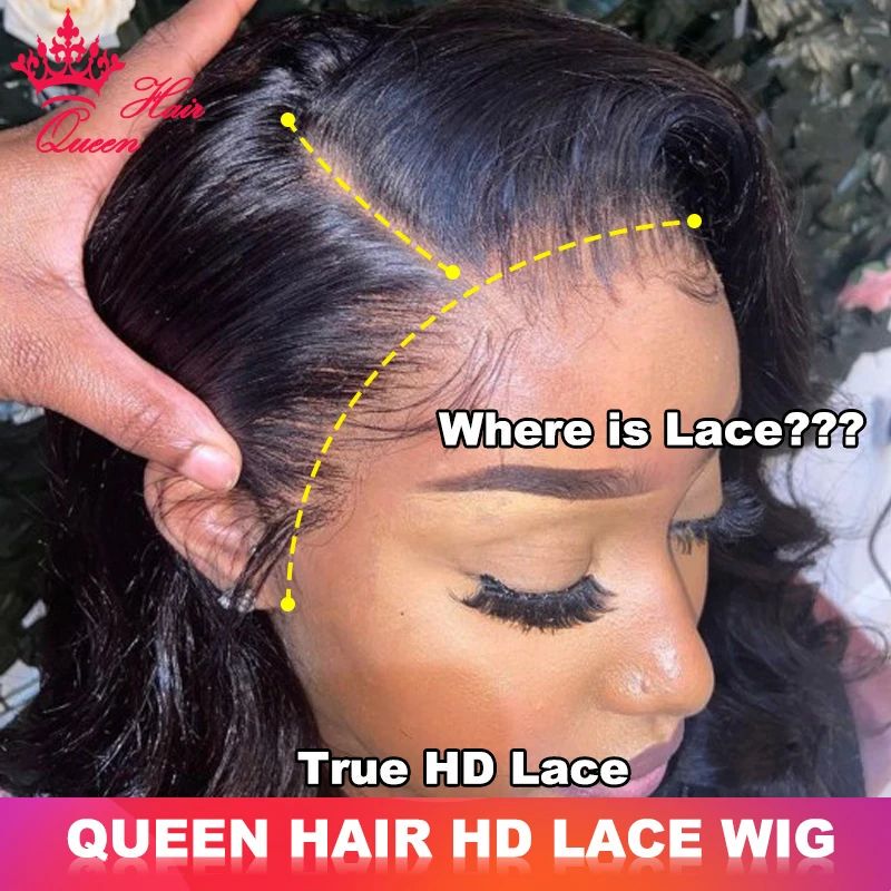 Queen Hair Real Hd Invisible Wig 13X6 13X4 5X5 6X6 7X7 Undet