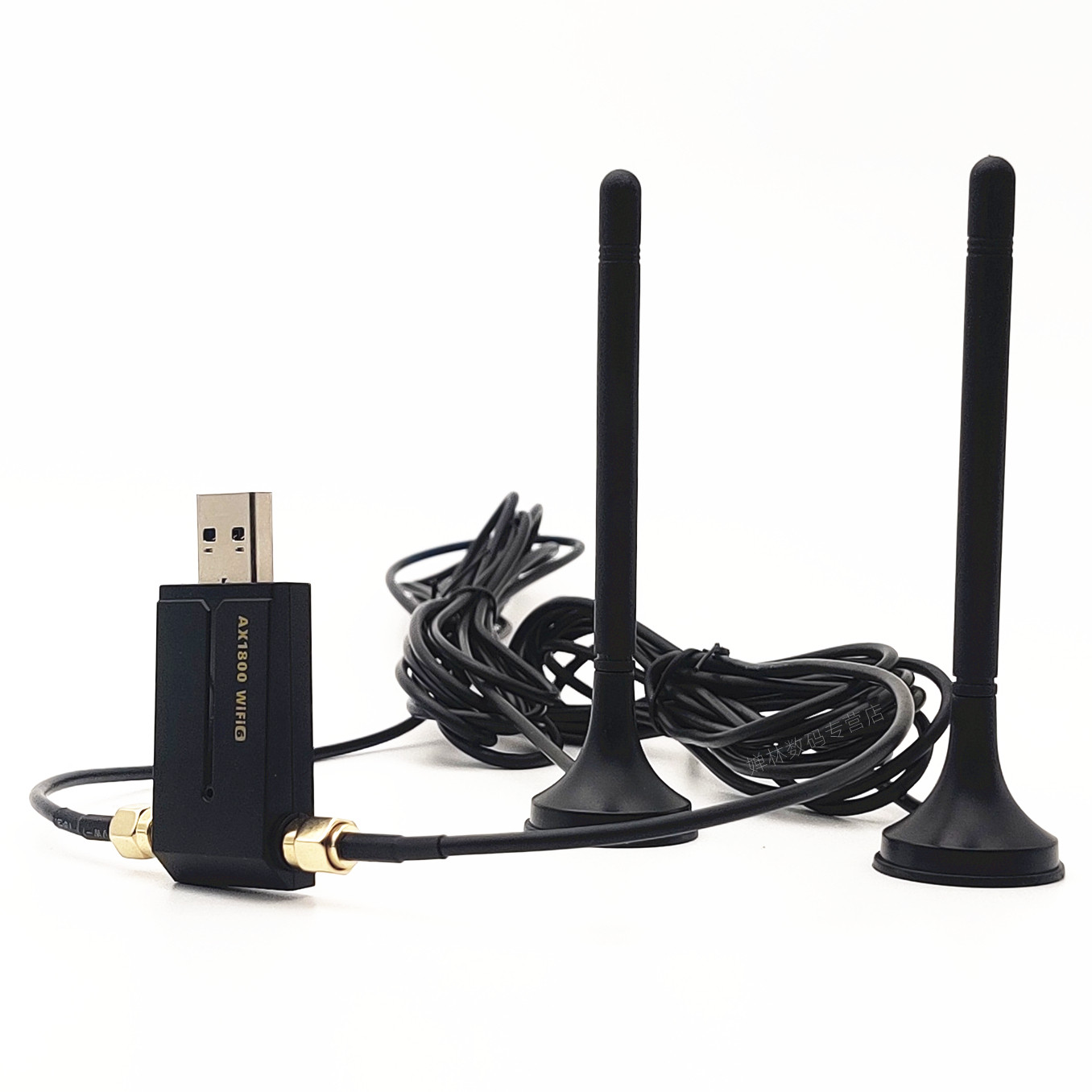 [in Stock, Lightning-Fast Delivery] Desktop Computer Case Wireless Network Card USB Dual-Band Driver-Free Gigabit Wifi Receiver Magnetic Outdoor Waterproof Long Antenna Long-Distance Enhanced Receiver