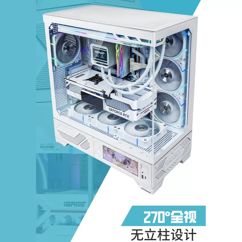 Корпус ATX для компьютера VK Valkyrie VK03M Sea View Room без колонн 6.2-дюймовый экран панорамный 360 водоохлаждение