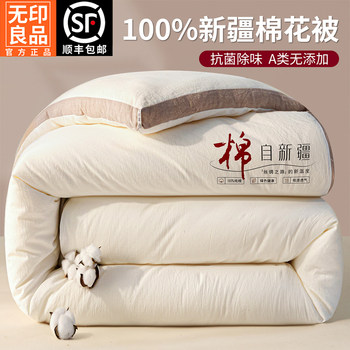 Muji Xinjiang First-Grade Pure Cotton Quilt Winter Quilt Thickened Warm Cotton Quilt Spring and Autumn Long-Staple Cotton Quilt Core