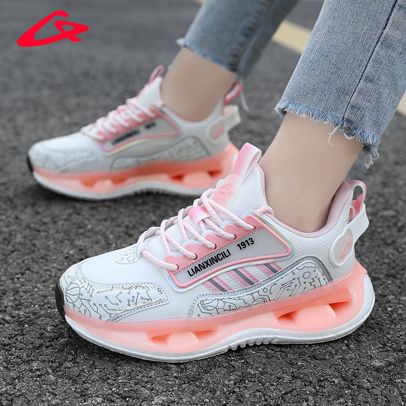 Zhoulili Leather Women's Sneakers, Spring and Summer Running Shoes, Lightweight Shock-Absorbing Casual Shoes, New Waterproof and Non-Slip Running Shoes