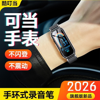 Cool Dingdang Wristband Voice Recorder Portable Audio Listening Device Watch Professional High-Definition Noise Reduction Student Equipment Mp3