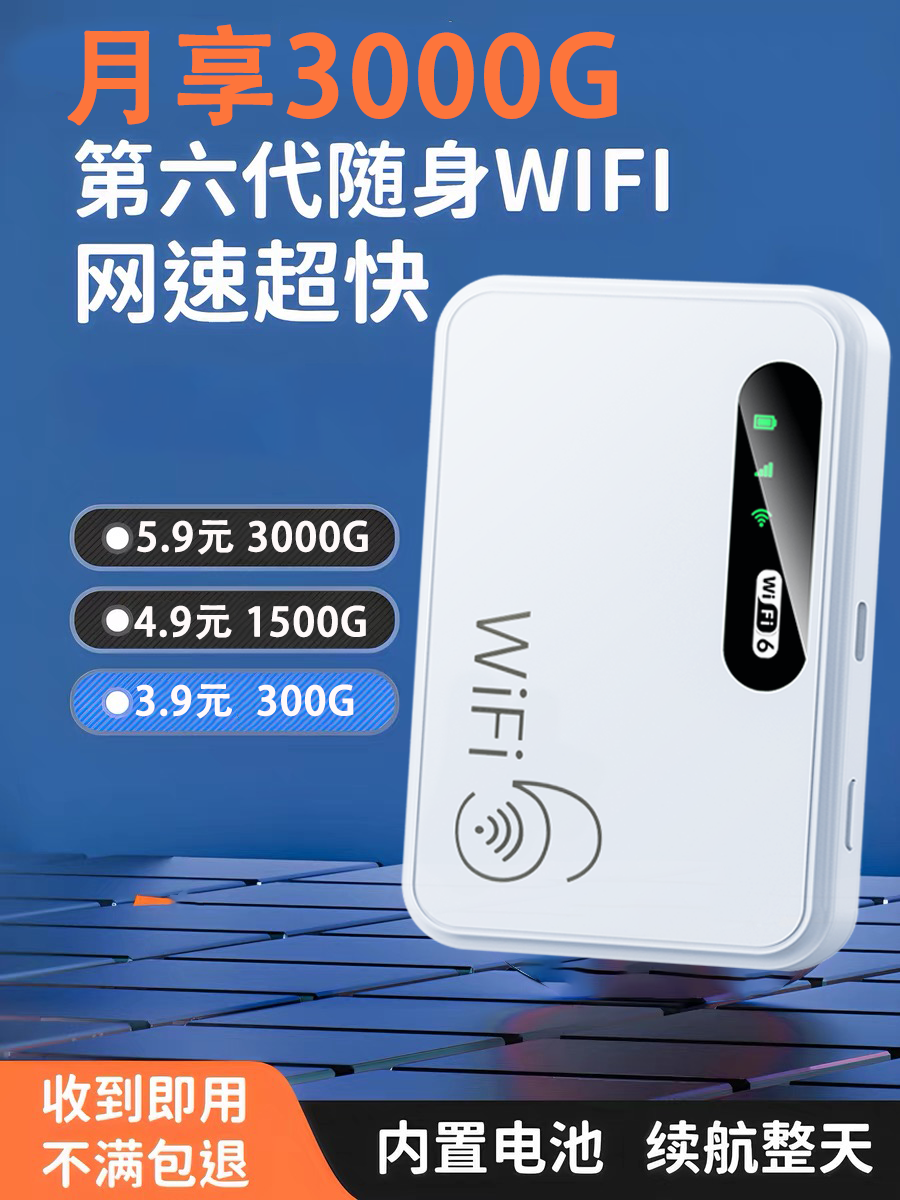 【новинка 2025 года WiFi6】 Портативная мобильная беспроводная сеть Wi-Fi беспроводная универсальная карта данных-бесплатная портативная беспроводная сеть Wi-Fi автомобильный широкополосный маршрутизатор домашний подлинный портативный беспроводной Wi-Fi Изображение 1