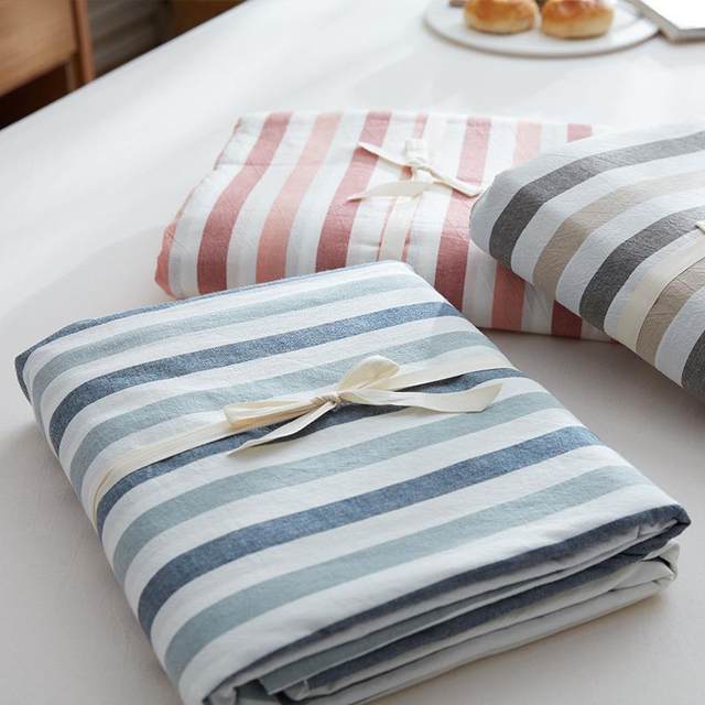 Japanese-style washable quilt cover single quilt cover double bedding cover 1.51.8 meters children's bed sheet