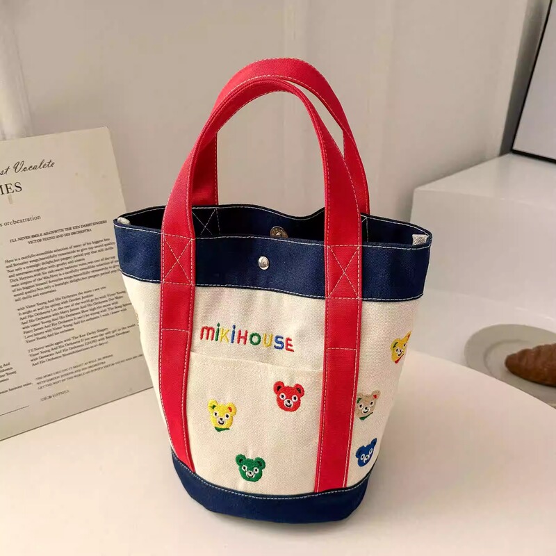 Canvas Tote Bag, Thickened, Simple for Moms to Carry When Going Out, Suitable for Work, Lunch, Three-Dimensional Handbag, Commuter Small Square Bag Canvas Tote Bag, Thickened, Simple for Moms to Carry When Going Out, Suitable for Work, Lunch, Three-Dimensional Handbag, Commuter Small Square Bag