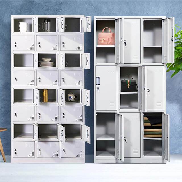 Steel leather cabinet changing ZD-056 room cabinet staff four door lock work clothes six door storage storage cabinet disassembly and assemble