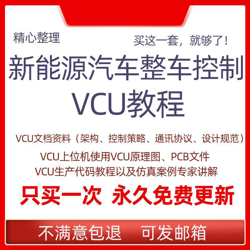 Новое энергетическое транспортное средство данные VCU для управления транспортным средством + использование главного компьютера + принцип + стратегия управления + архитектура + учебное пособие
