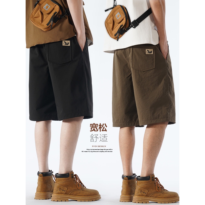 Xiahu Shijia Official Flagship Store Summer Shorts Men's Pants Japanese Style Casual Pants Trendy Brand Five-Point Shorts