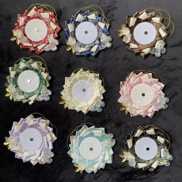 Identity V Badge Protective Case with Luxurious Decoration and Trailing Design, 58-75mm, Anime-Style Badge Holder