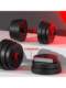 Iron Weight Plates, Solid Eco-Friendly Dumbbell Plates, Full Weight Rubber-Coated Small Hole Barbell Plates for Fitness Weightlifting