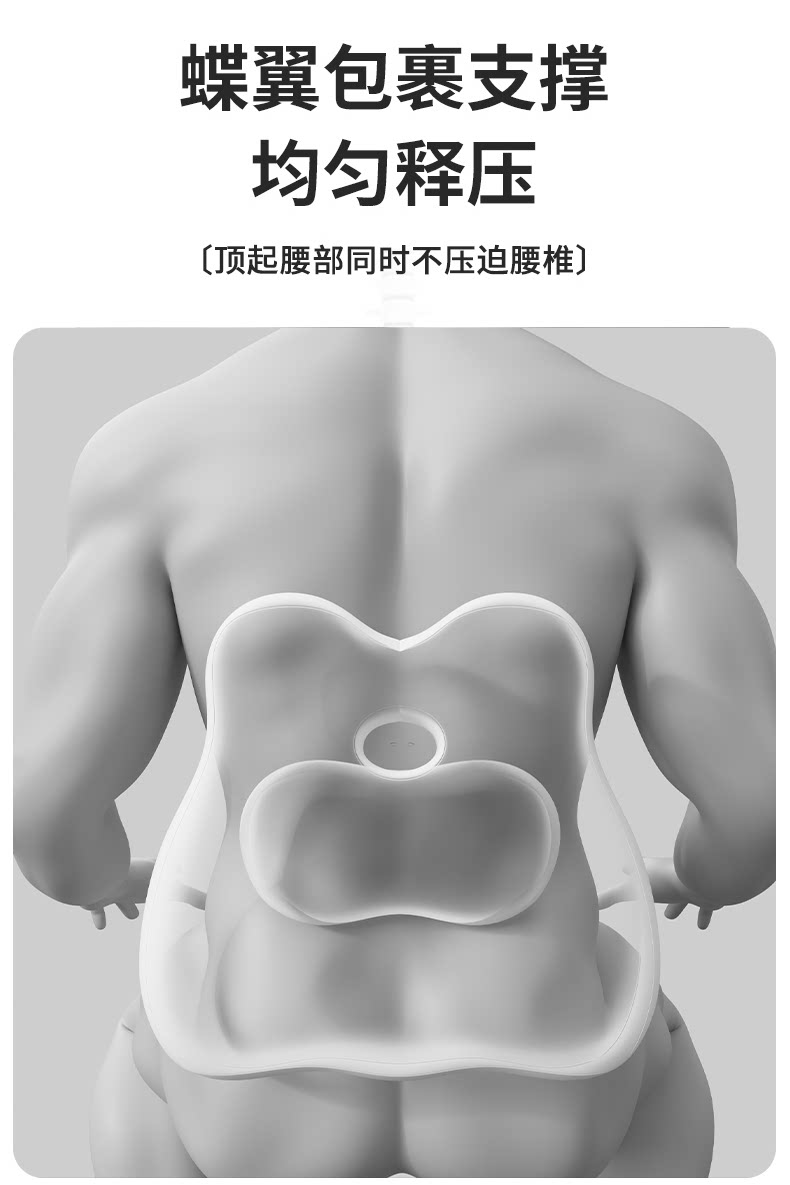 Car Seat Backrest Lumbar Support Cushion, Waist Support Pillow, Lumbar Support Cushion for Long Sitting, Lumbar Support Pad