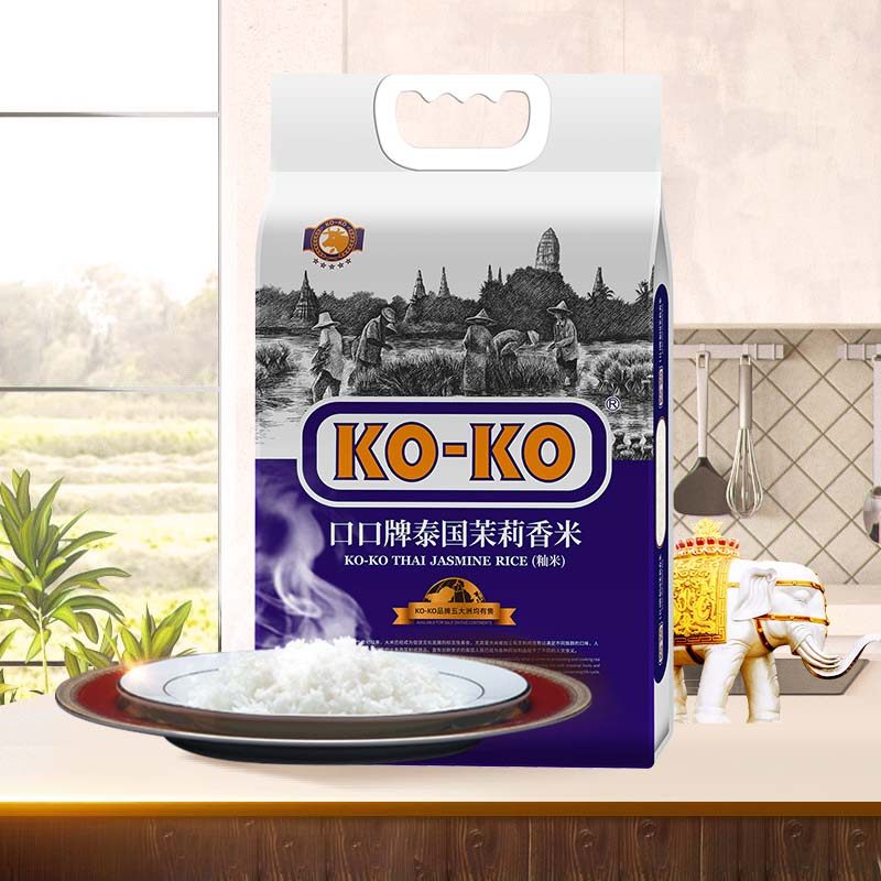 KOKO牌泰国茉莉香米,5kg特级长粒香大米了解一下?🌾-泰国香米-淘宝好物网