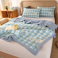 Синьцзян хлопковое одеяло --- Цзяньси синяя желтая сетка