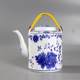 Ceramic Teapot, Cold Water Pitcher, Household Handle Kettle, Tea Brewing Pot, Jingdezhen Traditional Blue and White Porcelain, Large Summer Cold Water Pitcher