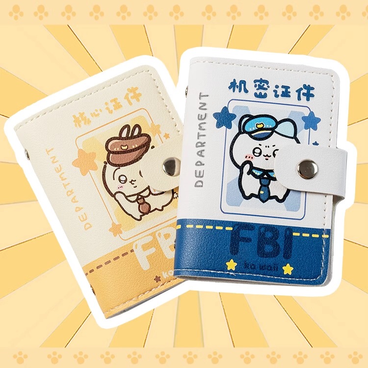 Cute Cartoon Usachika Bag, Portable Travel Document Storage, Multi-Card Slots, 2025 New Model Jiikawa Card Bag