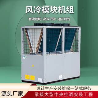 超低温风冷模机组大商用用LSWF-136中央空调机型组块冷暖两空气源