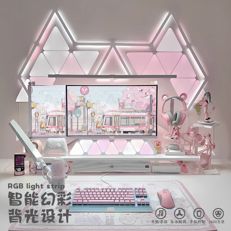 Rgb Smart Constellation Light Strip Led Splicing Light Colorful Sound-Activated Wall Light Gaming Room Bedroom Decorative Atmosphere Light Strip