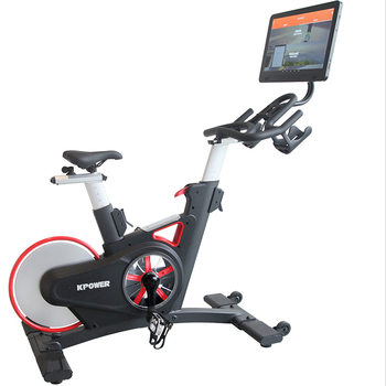 Kang lejia k8946p-1 gym smart vertical exercise bike touch control large screen spin bike fitness equipment