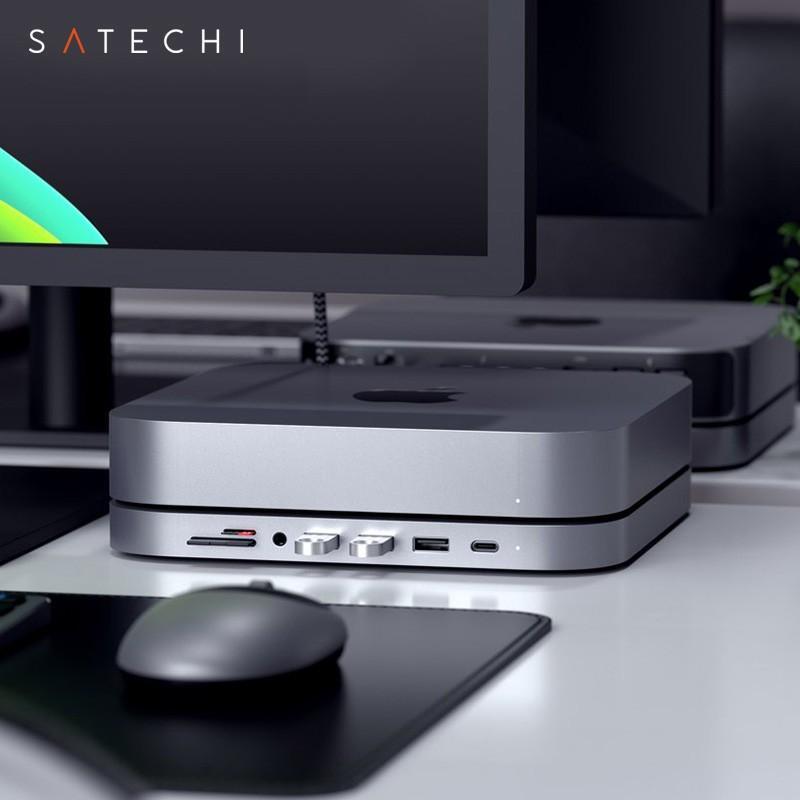 Satechi Docking Station Typec Expansion Base Compatible with Mac Mini for New M1/M2 Pro Computers Adapter Satechi Docking Station Typec Expansion Base Compatible with Mac Mini for New M1/M2 Pro Computers Adapter