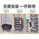 Folding kitchen storage rack floor-standing vegetable rack multi-layer stitching vegetable fruit basket household kitchen supplies storage rack