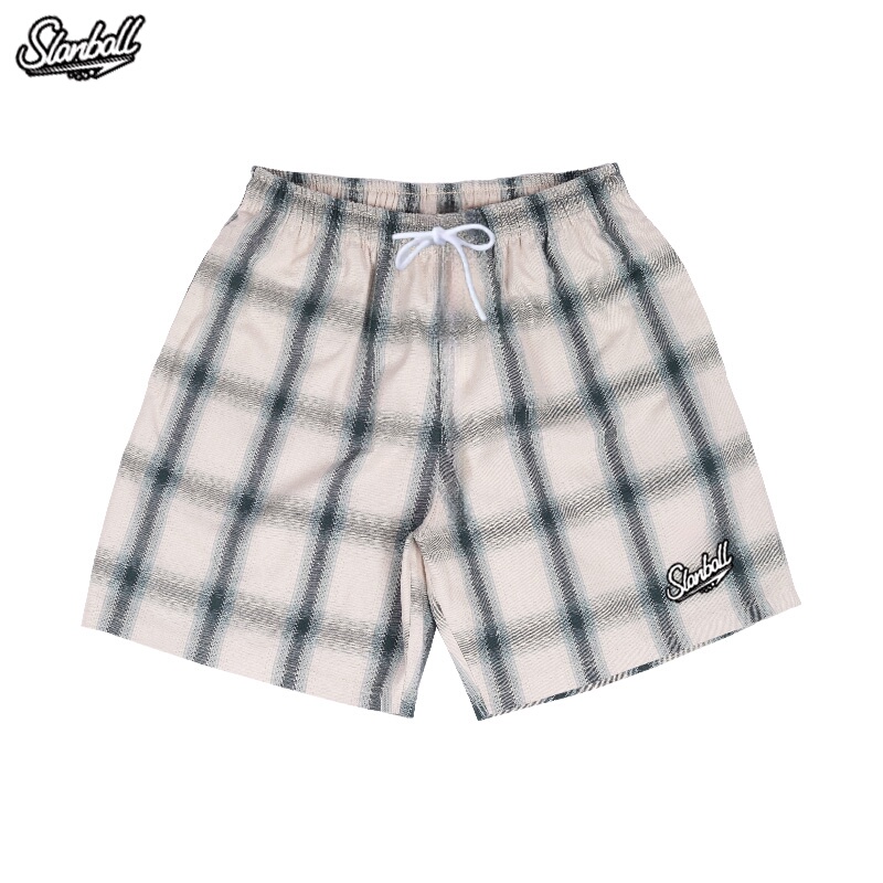 Slanblle Men's Sports Casual Summer Black and White Checkered Plaid Versatile Fashion Classic Shorts Slanblle Men's Sports Casual Summer Black and White Checkered Plaid Versatile Fashion Classic Shorts