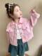 Girls Spring Jacket 2025 New Street Spring Clothes Super Nice-Looking Children's Baseball Uniform Spring Short Jacket