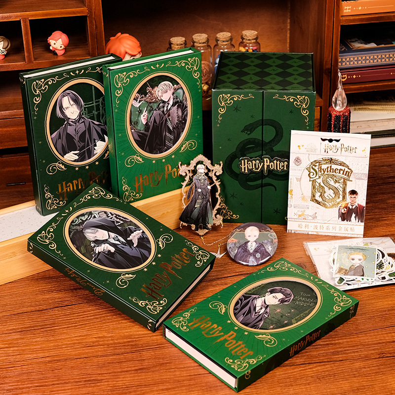 Authentic Harry Potter Merchandise Slytherin Annual Gift Box Malfoy Notebook Gift Set Birthday Graduation Gift Authentic Harry Potter Merchandise Slytherin Annual Gift Box Malfoy Notebook Gift Set Birthday Graduation Gift