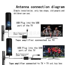 농촌 야외 디지털 TV 안테나 4K 명확한 디지털 안테나 DTMB 지상파 안테나 HDTV 건 배럴 안테나