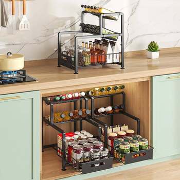 Kitchen countertop seasoning rack cabinet flavor 2036 cabinet multi-layer shelf oil, salt sauce, vinegar seasoning storage rack cross storage rack
