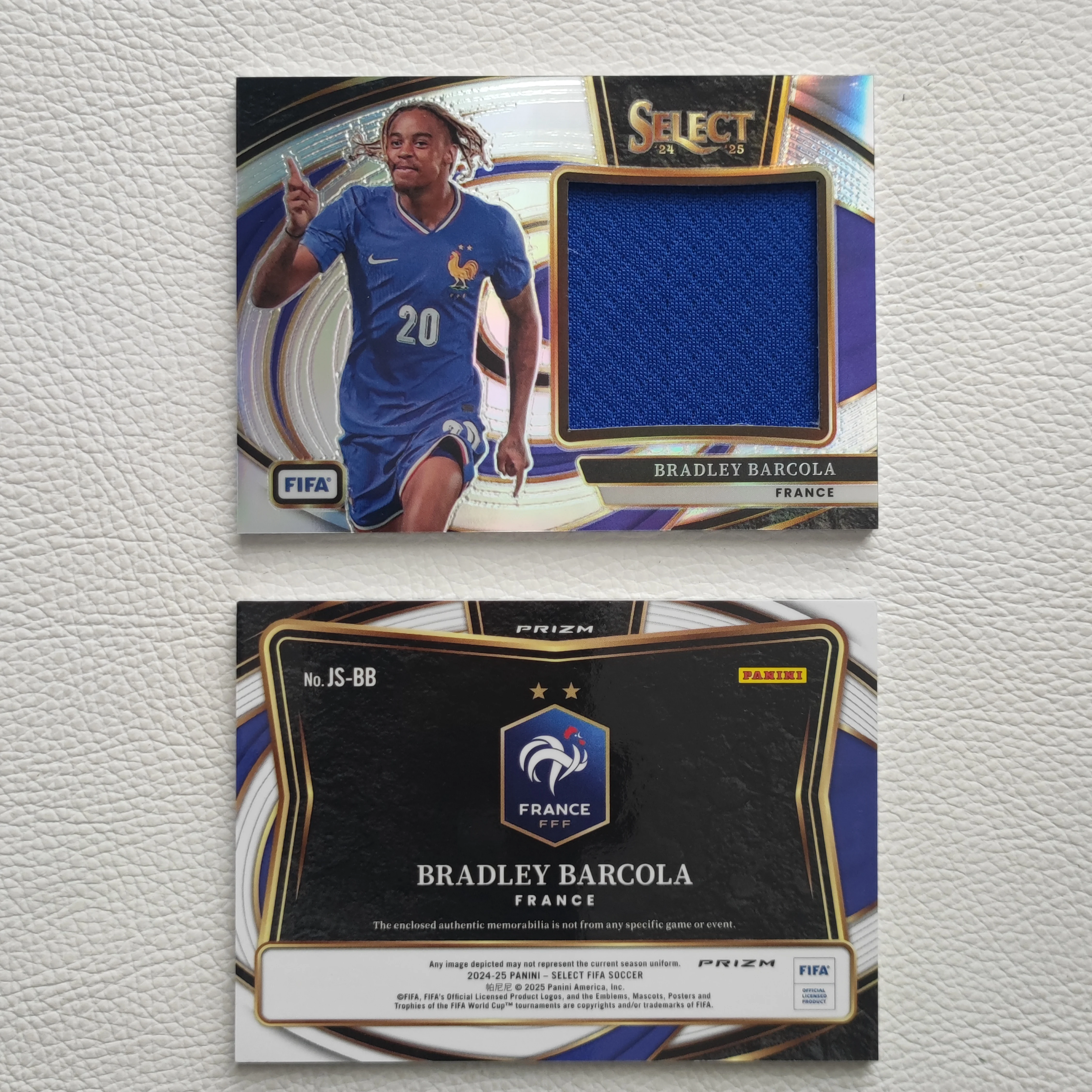 [PANINI TOPPS 法国 奥利塞 巴尔科拉 特雷泽盖签名球衣球星卡礼物]