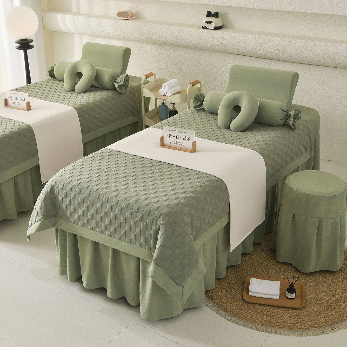 轻奢美容床罩如何选？打造高端美容院专业头疗按摩体验