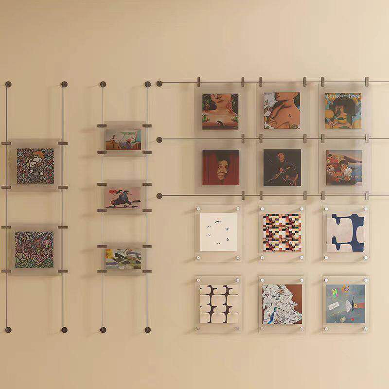 Modern Art Culture Display Wall Acrylic Metal Rod Hanging Paintings Photo Wall Kindergarten Company Promotional Display Artwork Modern Art Culture Display Wall Acrylic Metal Rod Hanging Paintings Photo Wall Kindergarten Company Promotional Display Artwork