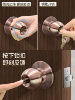 Universal Door Lock for Wooden Doors, Stainless Steel Bathroom Round Lock, Spherical Household Old-Style Door Indoor Lock for Bedroom
