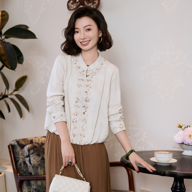 Xizi/[Shell Wind Chime] Lyocell Linen Cord Embroidery Shell Beading Short Jacket for Women/Ly0086