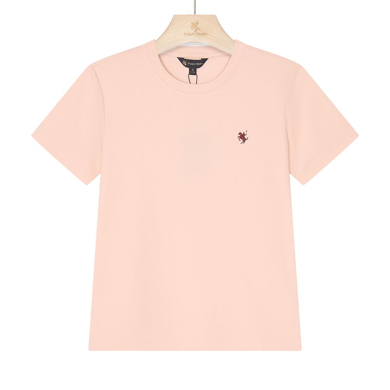Paul Peter Counter-Exclusives the Same Style Women's Simple and Versatile Daily Comfortable Casual Short-Sleeved T-Shirt Bwfbt00481 Paul Peter Counter-Exclusives the Same Style Women's Simple and Versatile Daily Comfortable Casual Short-Sleeved T-Shirt Bwfbt00481