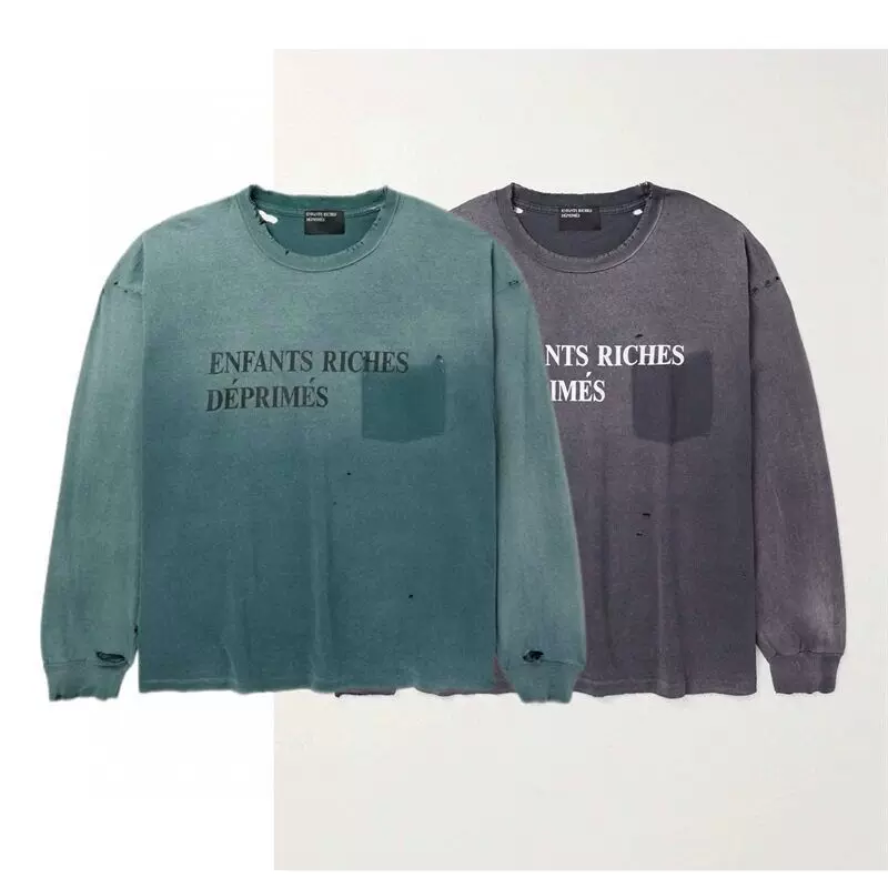 Лонгслив Enfants Riches Deprimes, эффект «washed» и distress, унисекс