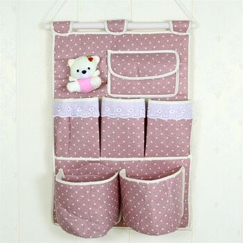 Hanging bag storage bag hanging bag hanging bag cartoon wall hanging door behind dormitory dormitory multi-layer fabric student wall hanging