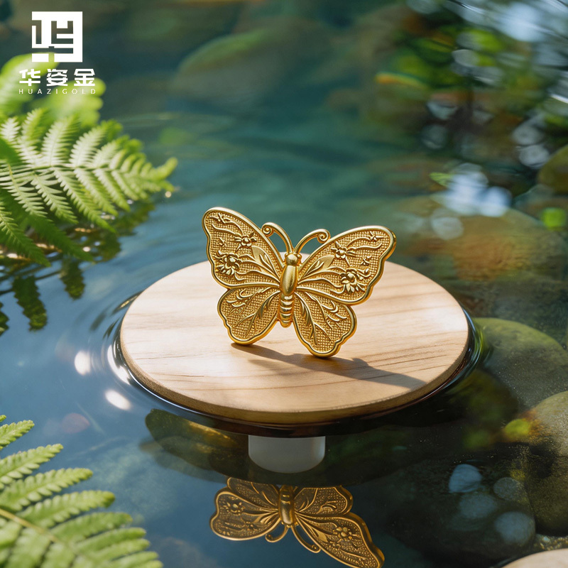 Huazi Gold Pure 99.99 Gold Bar Butterfly Encountering Blossoms Butterfly Gift for Girlfriend Qixi Festival Gift Investment Collection Gift Giving Huazi Gold Pure 99.99 Gold Bar Butterfly Encountering Blossoms Butterfly Gift for Girlfriend Qixi Festival Gift Investment Collection Gift Giving