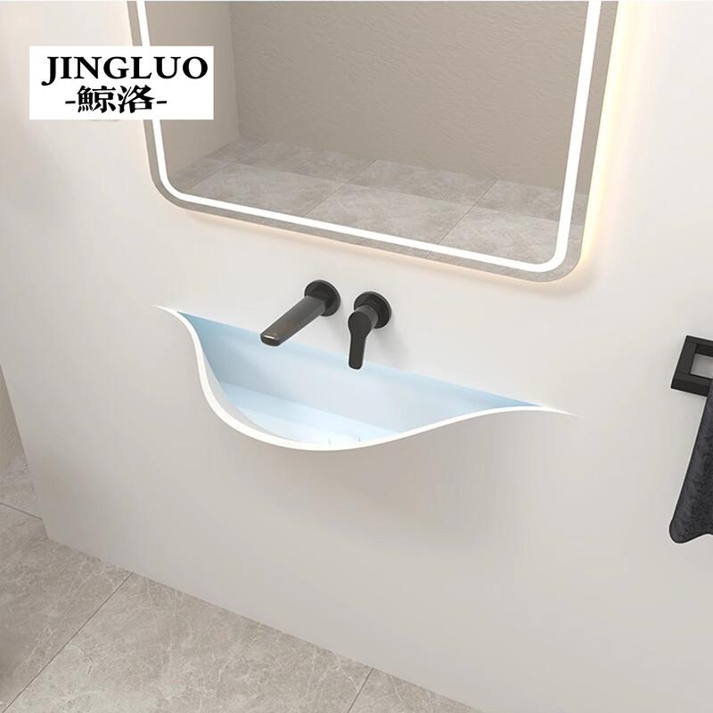 Integrated Wall-Mounted Washbasin for Bathroom, Hotel, and Guesthouse Integrated Wall-Mounted Washbasin for Bathroom, Hotel, and Guesthouse
