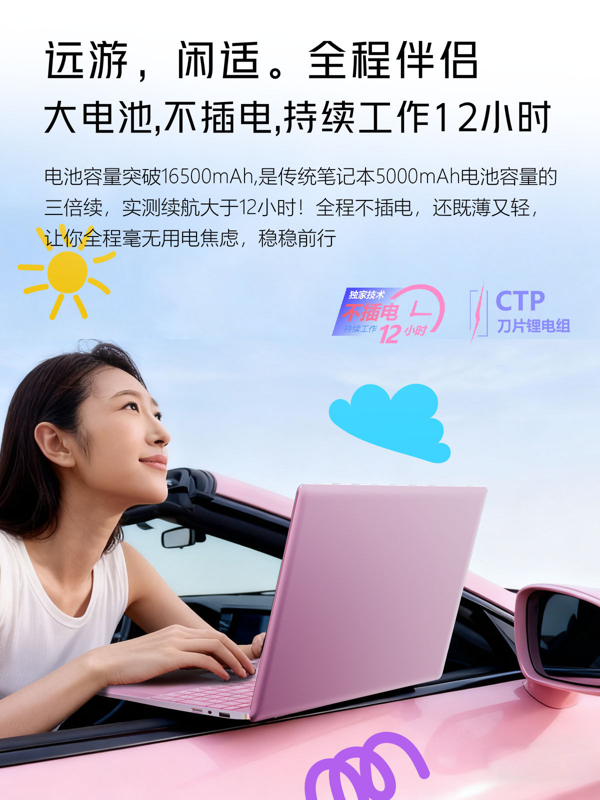 [Intel 2026 New Model] Intel Laptop 6g Discrete Graphics Gaming Notebook Ai Core Lightweight Portable for Girls College Students Business Office Learning Design Official official store