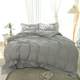 High-end ins Nordic combed cotton simple bed cover four-capsule quilt bed sheet double dormitory bedding 3