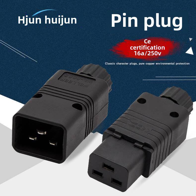 Pdu/Ups Connector Plug 16A Power Socket Server C19 Female Plug C20 Male Plug Can Be Wired