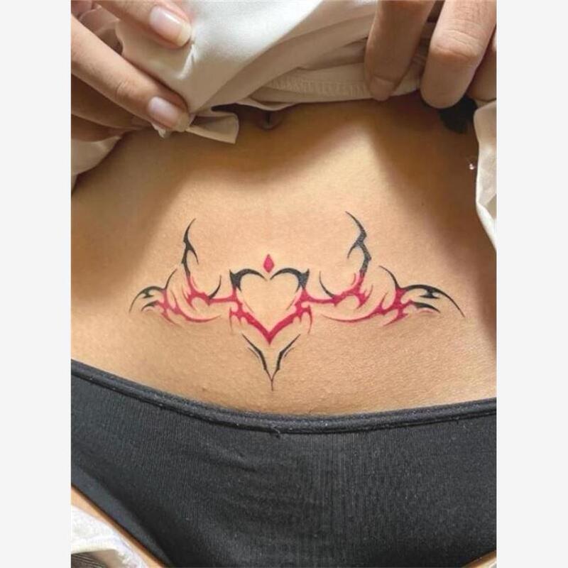 Bikini Silver Tattoo Stickers, Intimate Tattoos on the Body, Seductive Tattoos, Long-Lasting Black Tattoo, Devil's Heart Tattoo Bikini Silver Tattoo Stickers, Intimate Tattoos on the Body, Seductive Tattoos, Long-Lasting Black Tattoo, Devil's Heart Tattoo