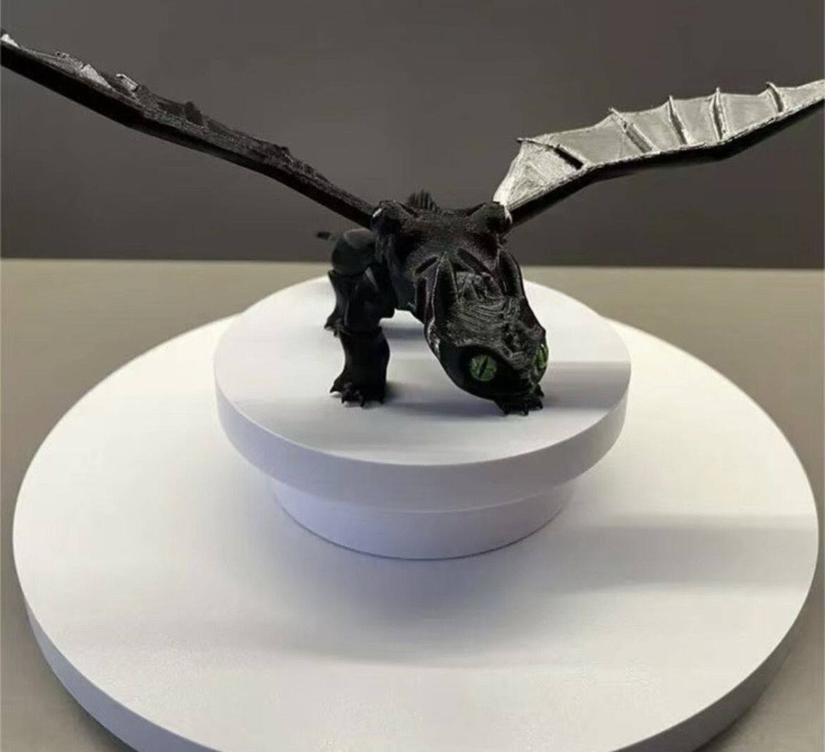 Развивающая игра для детей 3d打印玩具驯龙高模型无牙仔光煞龙关节可动摆件玩具模型 Mother Garden