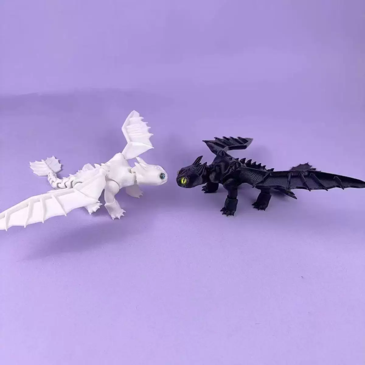 3D-печатная игрушка-дракон для дрессировки высокодекоративная модель Toothless Легкий Дракон суставной подвижный декоративный игрушечный образец