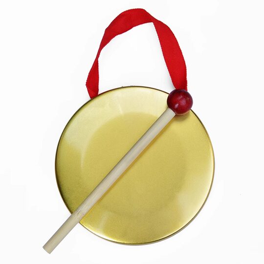 铜锣纯铜三句半表演道具大小锣鼓镲全套打击乐器敲锣打鼓锣锤套装