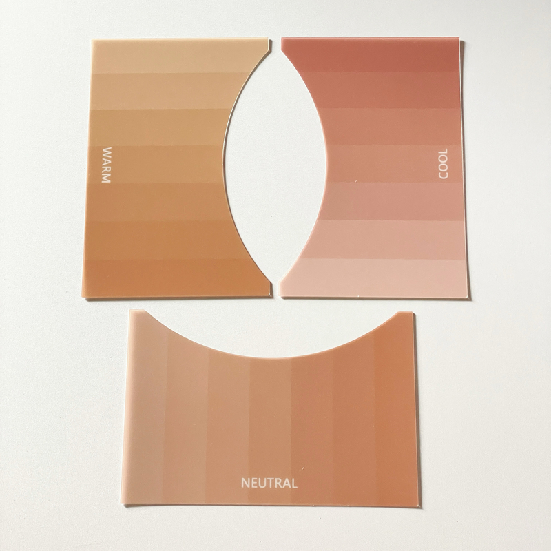 Human Skin Color Test, Warm and Cool Skin Tones, Neutral Skin Tone, Light and Dark Skin Tone, Whitening, Personal Color, Foundation Color, Skin Color Test Color Chart
