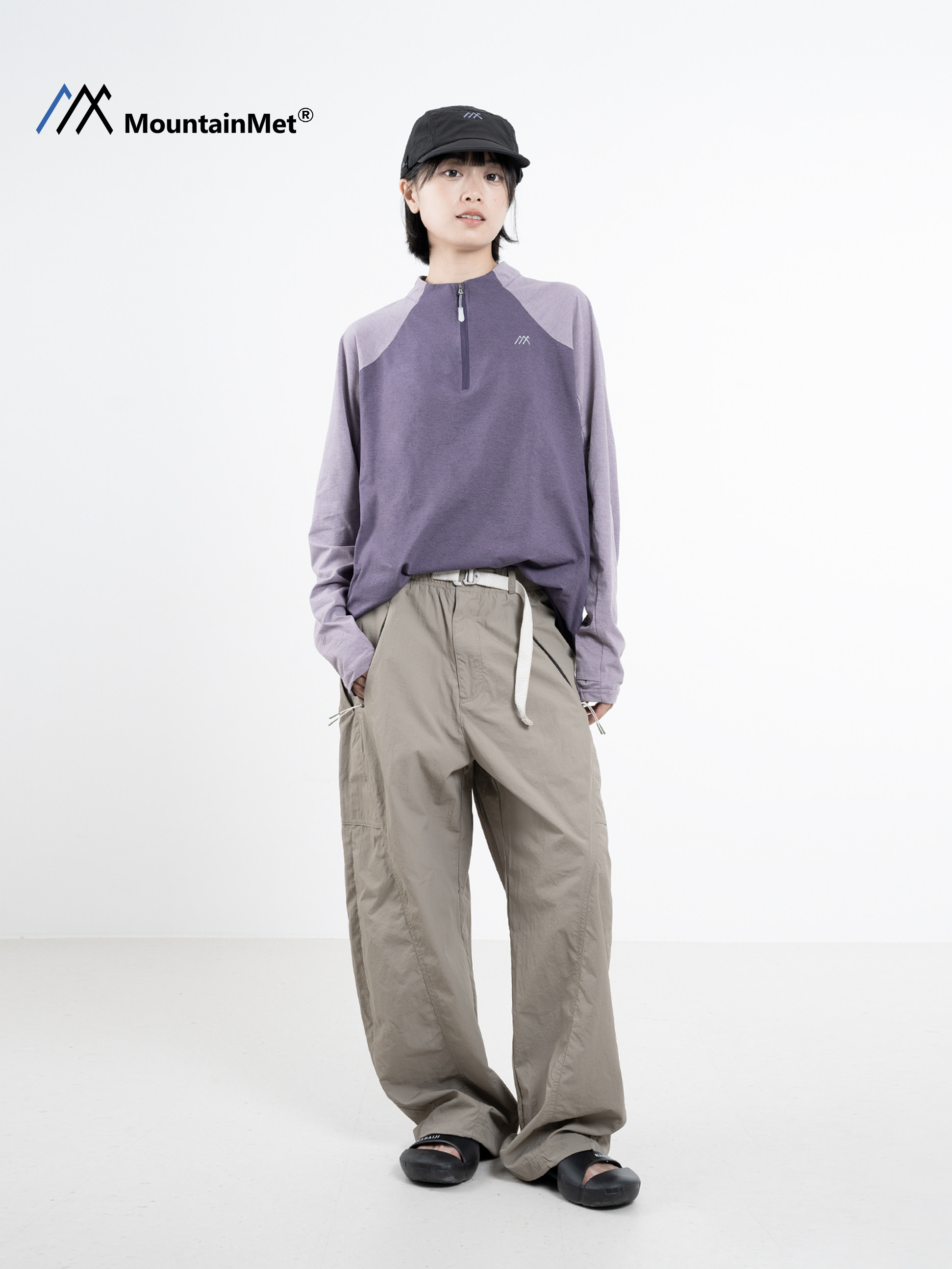 Mountainmet Outdoor Thin Sports Cycling Hiking Casual Loose Cargo Pants Quick-Drying Long Pants